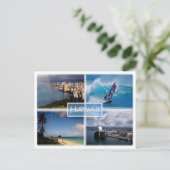 USハワイ – ホノルルビュー – ザ・ペルーズ – ラニカイ ポストカード (スタンド正面)