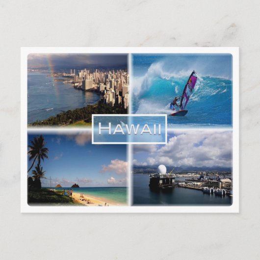 USハワイ – ホノルルビュー – ザ・ペルーズ – ラニカイ ポストカード (正面)