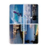 USハワイ – ホノルルビュー – ザ・ペルーズ – ラニカイ マグネット (縦)