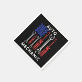 USフラグレンチドライバーのワークショップ整備士ギフト スタンダードカクテルナプキン (角)