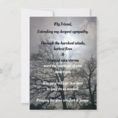 Usフラットグリーティングカードからの最も深い悔やみや弔慰 (正面)