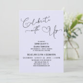 Usラベ祝ンダー付きかわいらし披露宴のみ 招待状 (スタンド正面)