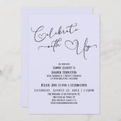 Usラベ祝ンダー付きかわいらし披露宴のみ 招待状 (正面/裏面)