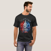 US建国250周年 1776 2026 ジェット機 Tシャツ (正面フル)
