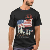 US独立250周年 愛国心あふれるシリー・グース Tシャツ (正面)