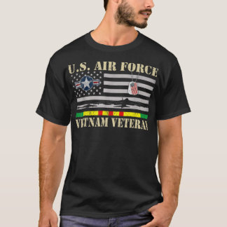 US空軍ベトナム退役軍人USAF退役軍人ダ Tシャツ