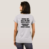 US スパイダーライダース - おばあちゃんの病欠日 Tシャツ (裏面フル)