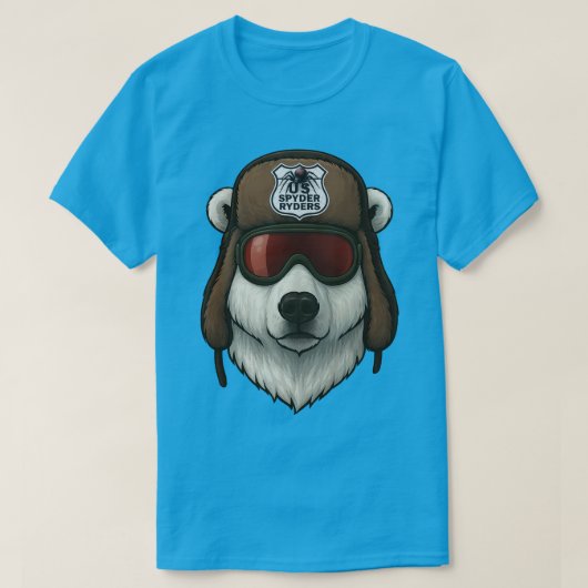 US スパイダーライダース - シロクマ4 Tシャツ (デザイン正面)