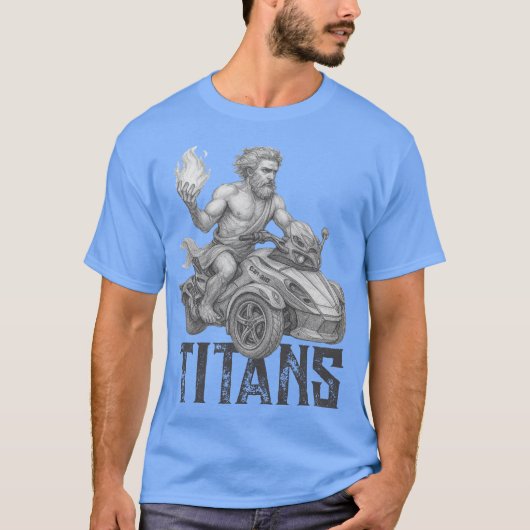 US スパイダーライダース - スパイダータイタンズ Tシャツ (正面)