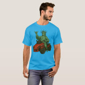 US スパイダーライダース - スパイダー像 リバティ Tシャツ (正面フル)