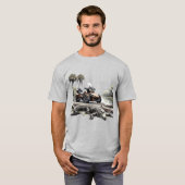 US スパイダーライダース - スワンプ&アゲーター Tシャツ (正面フル)