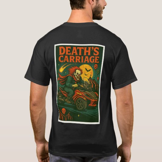 US スパイダーライダース - デスキャリッジ Tシャツ (裏面)