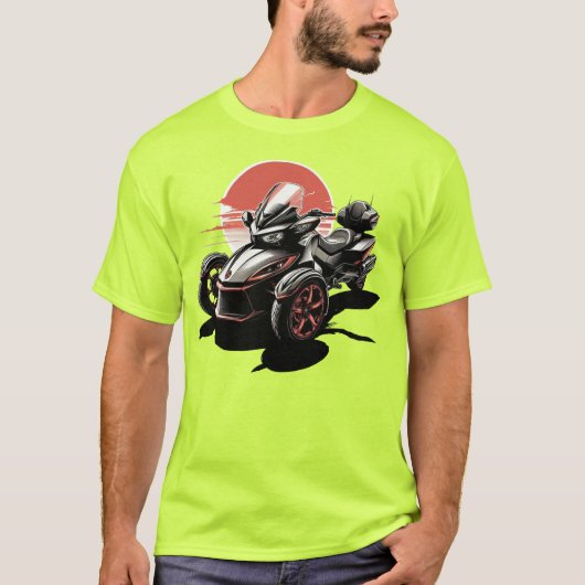 US スパイダーライダース - 太陽と影 Tシャツ (正面)