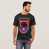 US - 州 - カリフォルニア Tシャツ (正面フル)