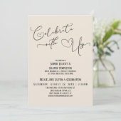 Us 祝Cream披露宴のみかわいらし付き 招待状 (スタンド正面)