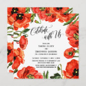 Us 祝Red Poppiesリース披露宴 招待状 (正面/裏面)