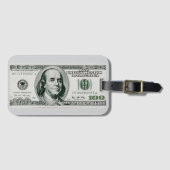 US $100 bill ラゲッジタグ (正面横)