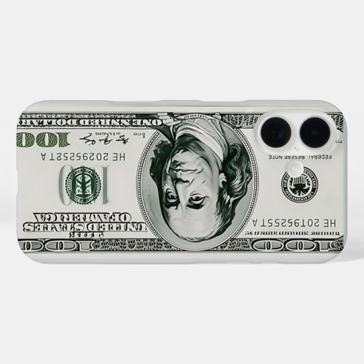 US $100 bill Case-Mate iPhoneケース (裏面 (横))