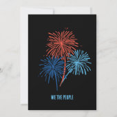 US 250周年おもしろい水彩 招待状 (裏面)