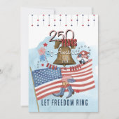 US 250 1776-2026 Texas Style 4th of July  招待状 (正面)