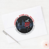 US 250 America Home of the Brave Commemorative ラウンドシール (封筒)