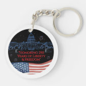 US 250 America Home of the Brave | Monuments キーホルダー (裏面)