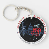 US 250 America Home of the Brave | Monuments キーホルダー (正面)