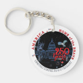US 250 America Home of the Brave | Monuments キーホルダー (正面)