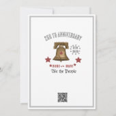 US 250 Anniversary  Eagle & Bell Illustration 招待状 (裏面)