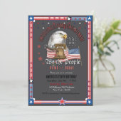 US 250 Anniversary We the People  Eagle & Bell 招待状 (スタンド正面)