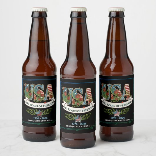 US 250 Aurora Black Beer Bottle Label ビールラベル (ボトル)