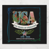 US 250 Aurora Black Beer Bottle Label ビールラベル (シングルラベル)