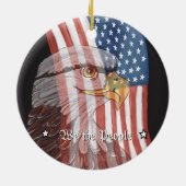 US 250 Home of the Brave Eagle セラミックオーナメント (裏面)