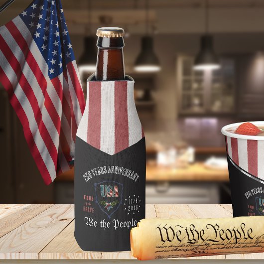 US 250 We the People Flag & Stars Cooler ボトルクーラー