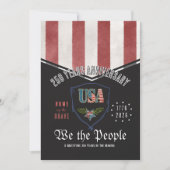 US 250 We the People Patriotic Anniversary  招待状 (正面)