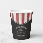 US 250 We the People Patriotic Anniversary Paper 紙コップ (正面)