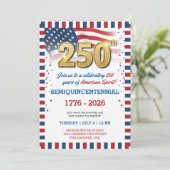 US 250 Years Anniversary Party Invitation 招待状 (スタンド正面)