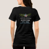 US 250 Years of Freedom Botanical Patriotic トライブレンドＴシャツ (裏面)