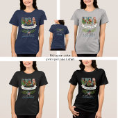 US 250 Years of Freedom Botanical Watercolor トライブレンドTシャツ