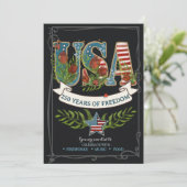 US 250 Years of Freedom Charcoal 4th July  招待状 (スタンド正面)