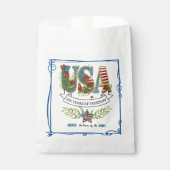 US 250 Years of Freedom Elegant Blue Border フェイバーバッグ (正面)