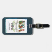 US 250 Years of Freedom Elegant Botanical ラゲッジタグ (正面横)