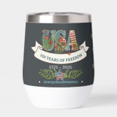 US 250 Years of Freedom Elegant Stemless (背面)