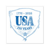 US 250 Years of Freedom Personalized Square Stamp セルフインキングスタンプ (デザイン)