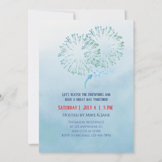 US 250 Years of Freedom Statue of Liberty & Eagle  招待状 (裏面)