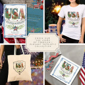 US 250 Years of Freedom  Watercolor 4th July  招待状