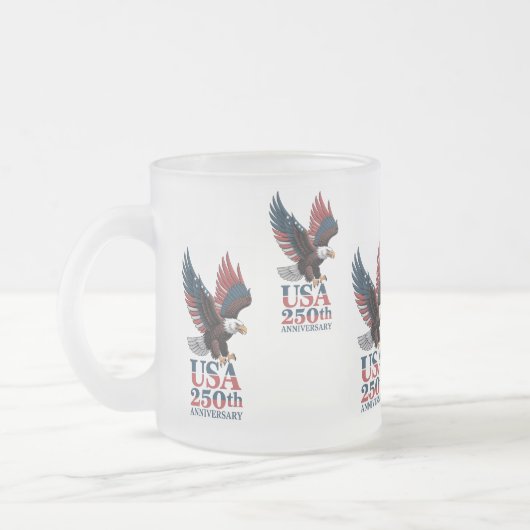 US 250th Anniversary  フロストグラスマグカップ (左)