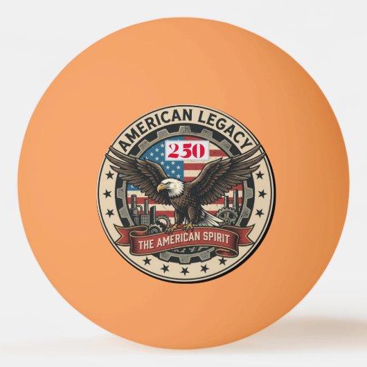 US 250th Anniversary 卓球ボール (正面)