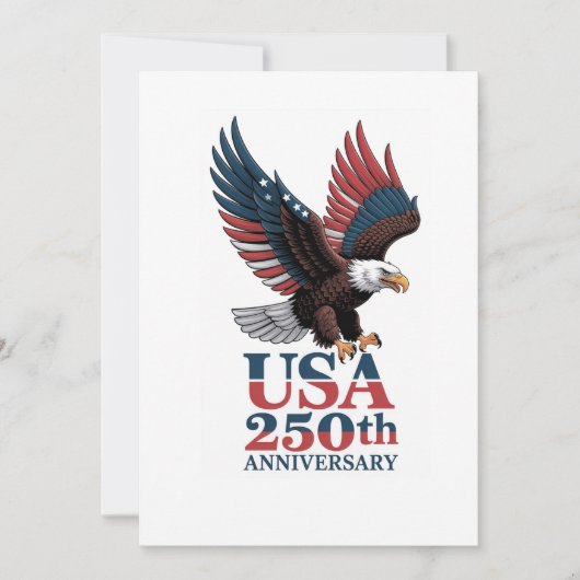 US 250th Anniversary  招待状 (正面)