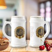 US 250th Anniversary Custom Golden Frame Seal ビールジョッキ